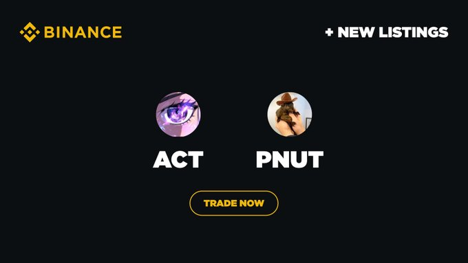 Binance Lists ACT and PNUT